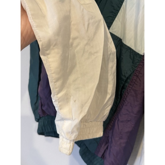 Vintage Nike Air Windbreaker Jacket Men's Medium Green Purple White - Picture 3 of 8